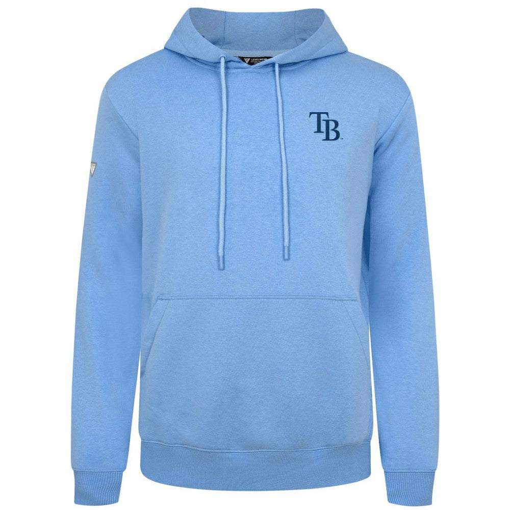 Tampa Bay Rays Levelwear Podium Primary Pullover Hoodie - Light Blue