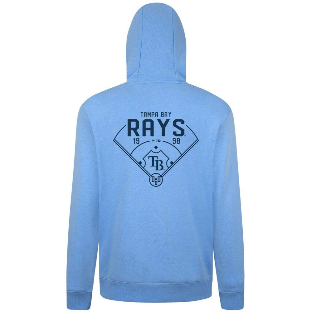 Tampa Bay Rays Levelwear Podium Primary Pullover Hoodie - Light Blue