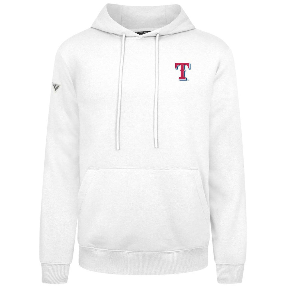 Texas Rangers Levelwear Podium Primary Pullover Hoodie - White