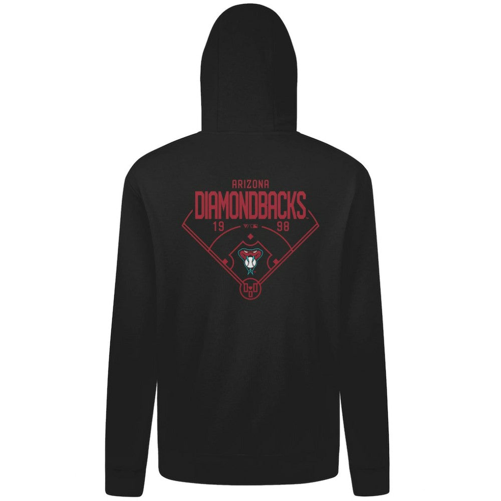 Arizona Diamondbacks Levelwear Podium Primary Pullover Hoodie - Black