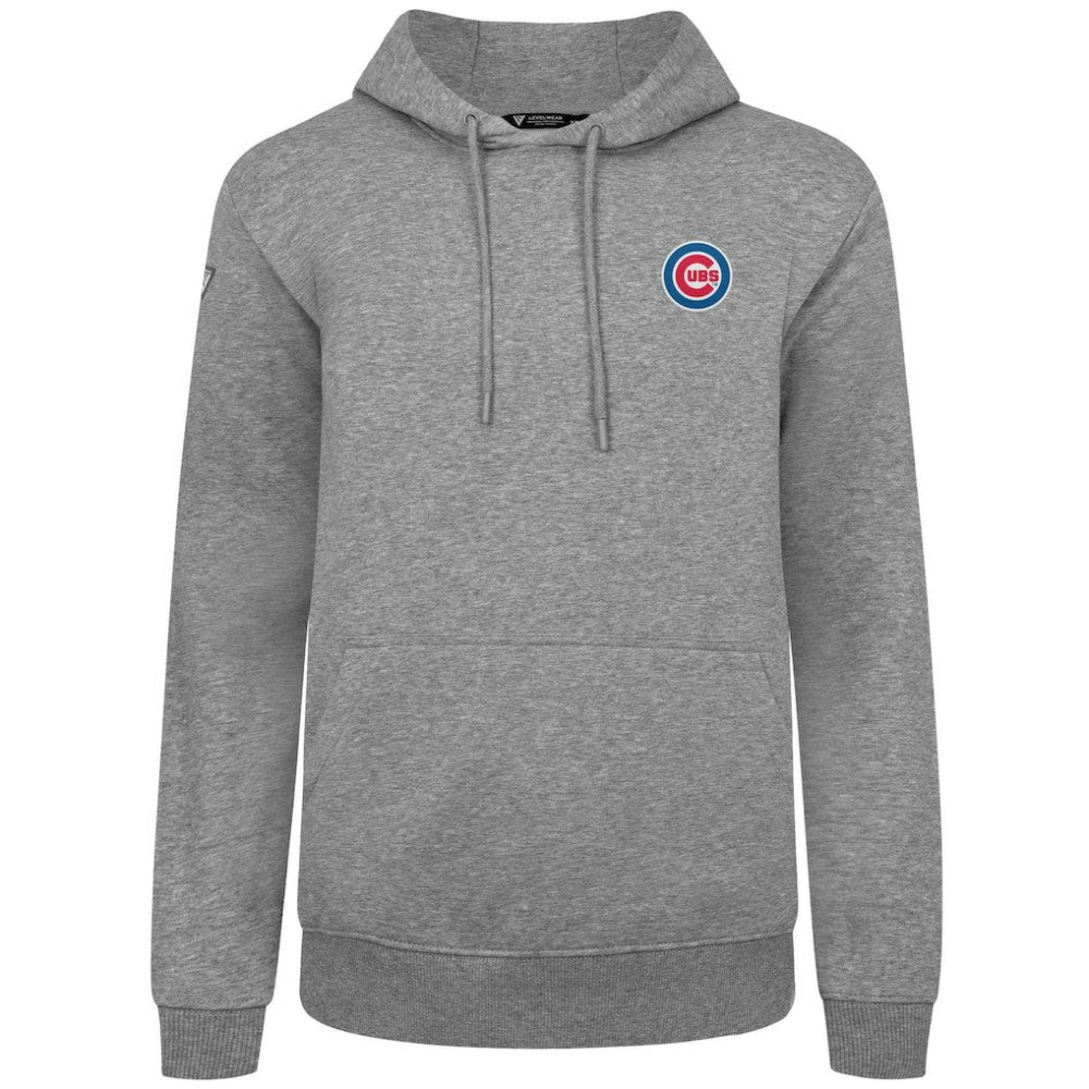 Chicago Cubs Levelwear Podium Primary Pullover Hoodie - Gray