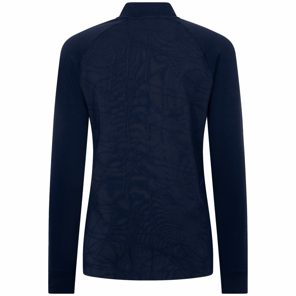 Milwaukee Brewers Levelwear Women's Amethyst Insignia 2.0 Quarter-Zip Jacket - Navy