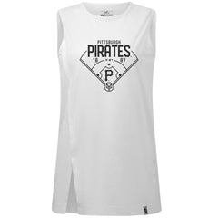 Pittsburgh Pirates Levelwear Women's Influx Home Field Tank Top - White