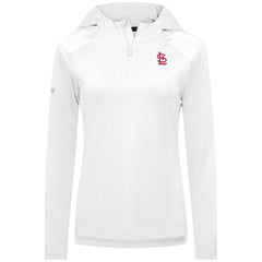 St. Louis Cardinals Levelwear Women's Raven Insignia 2.0 Quarter-Zip Jacket - White