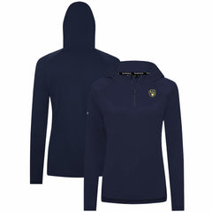 Milwaukee Brewers Levelwear Women's Raven Insignia 2.0 Quarter-Zip Jacket - Navy