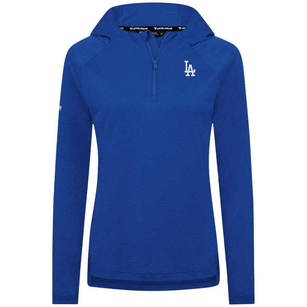 Los Angeles Dodgers Levelwear Women's Raven Insignia 2.0 Quarter-Zip Jacket - Royal