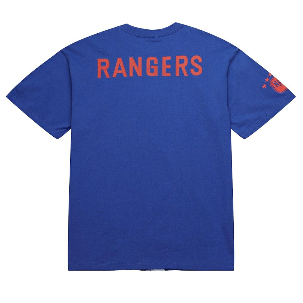Mark Messier New York Rangers Mitchell & Ness NHL Ultimate Player Vintage Logo T-Shirt