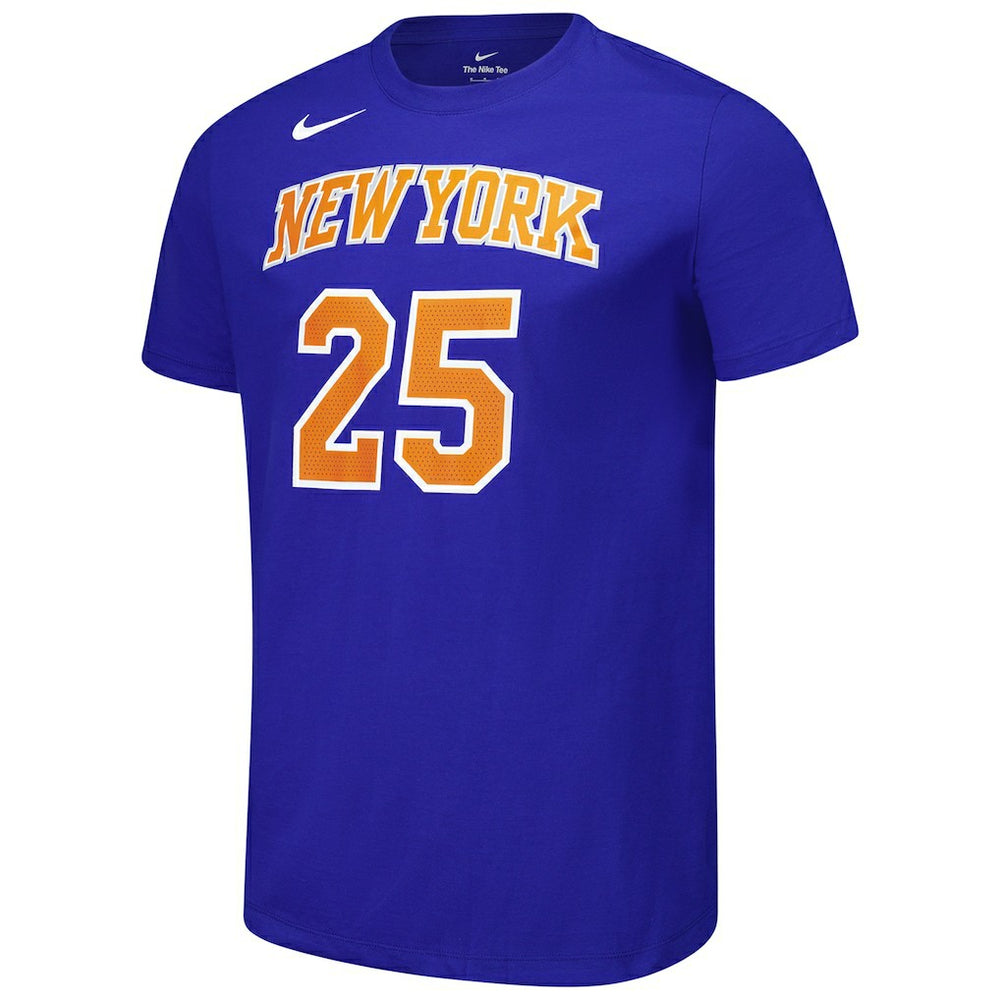 Mikal Bridges New York Knicks Unisex Name & Number T-Shirt - Blue | Nike cheap