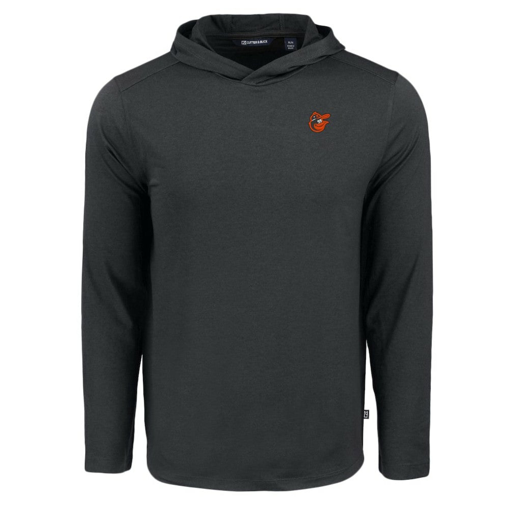Baltimore Orioles Cutter & Buck Coastline Epic Comfort Recycled Eco Hoodie Long Sleeve T-Shirt - Black