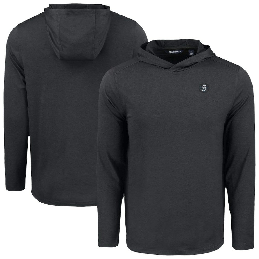 Baltimore Orioles Cutter & Buck Coastline Epic Comfort Recycled Eco Hoodie Long Sleeve T-Shirt - Black