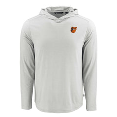 Baltimore Orioles Cutter & Buck Coastline Epic Comfort Recycled Eco Hoodie Long Sleeve T-Shirt - Gray