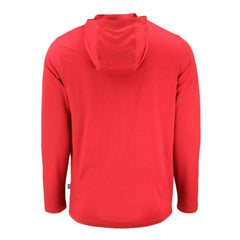 Chicago Cubs Cutter & Buck Coastline Epic Comfort Recycled Eco Hoodie Long Sleeve T-Shirt - Red