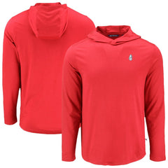 Chicago Cubs Cutter & Buck Coastline Epic Comfort Recycled Eco Hoodie Long Sleeve T-Shirt - Red