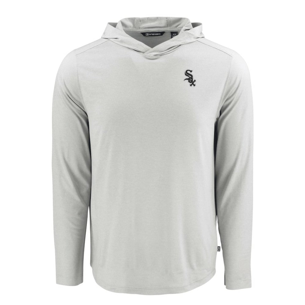 Chicago White Sox Cutter & Buck Coastline Epic Comfort Recycled Eco Hoodie Long Sleeve T-Shirt - Gray