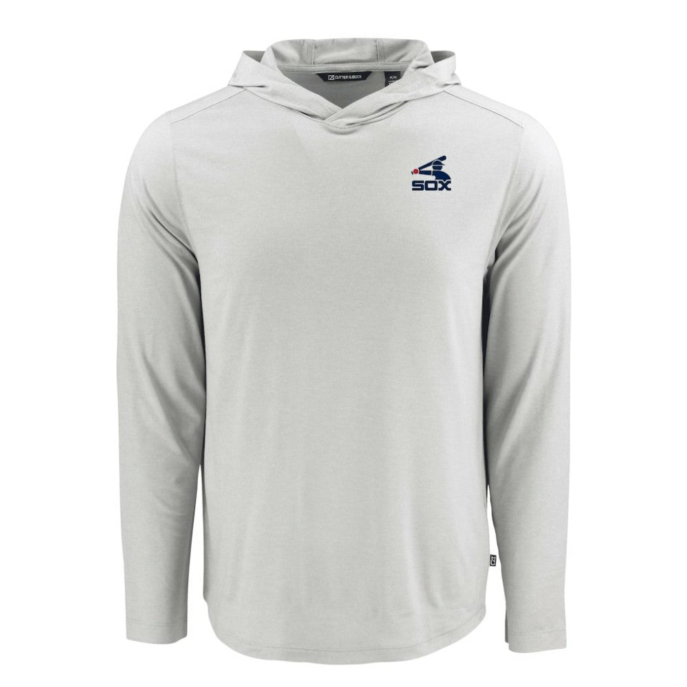 Chicago White Sox Cutter & Buck Coastline Epic Comfort Recycled Eco Hoodie Long Sleeve T-Shirt - Gray