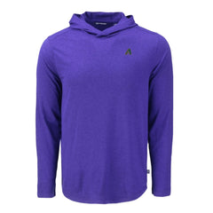 Arizona Diamondbacks Cutter & Buck Coastline Epic Comfort Recycled Eco Hoodie Long Sleeve T-Shirt - Purple