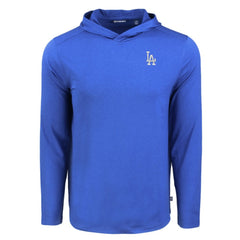 Los Angeles Dodgers Cutter & Buck Coastline Epic Comfort Recycled Eco Hoodie Long Sleeve T-Shirt - Royal