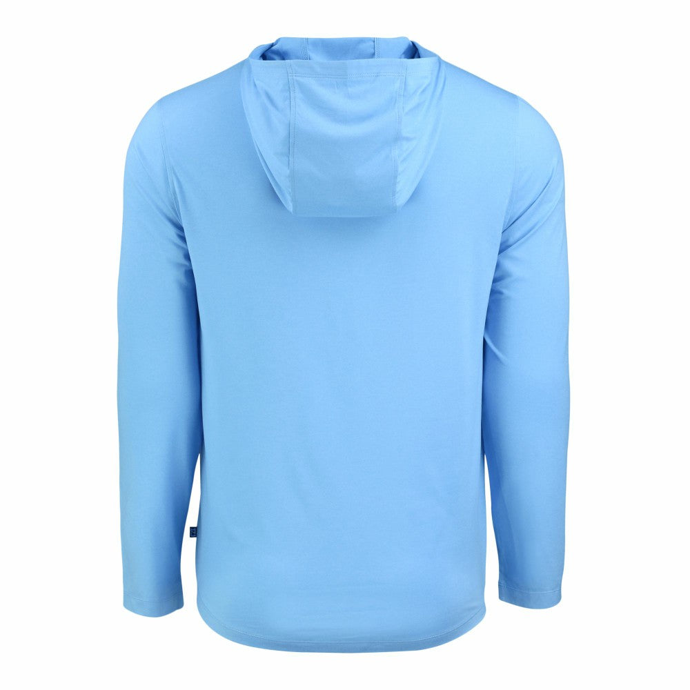 Kansas City Royals Cutter & Buck Coastline Epic Comfort Recycled Eco Hoodie Long Sleeve T-Shirt - Powder Blue