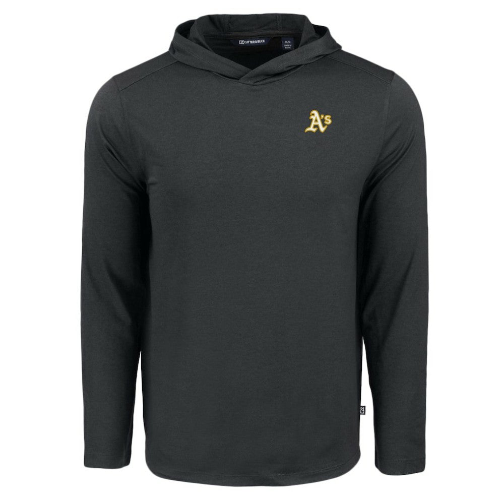 Athletics Cutter & Buck Coastline Epic Comfort Recycled Eco Hoodie Long Sleeve T-Shirt - Black