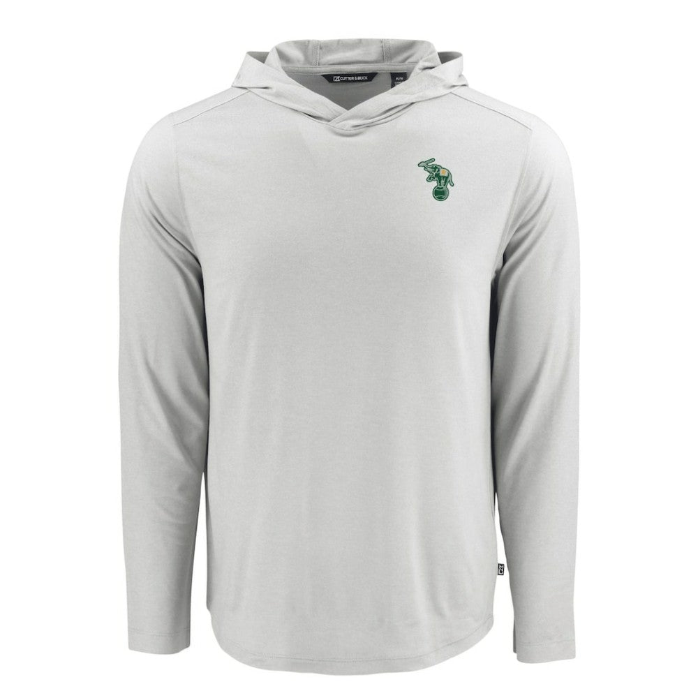 Athletics Cutter & Buck Coastline Epic Comfort Recycled Eco Hoodie Long Sleeve T-Shirt - Gray