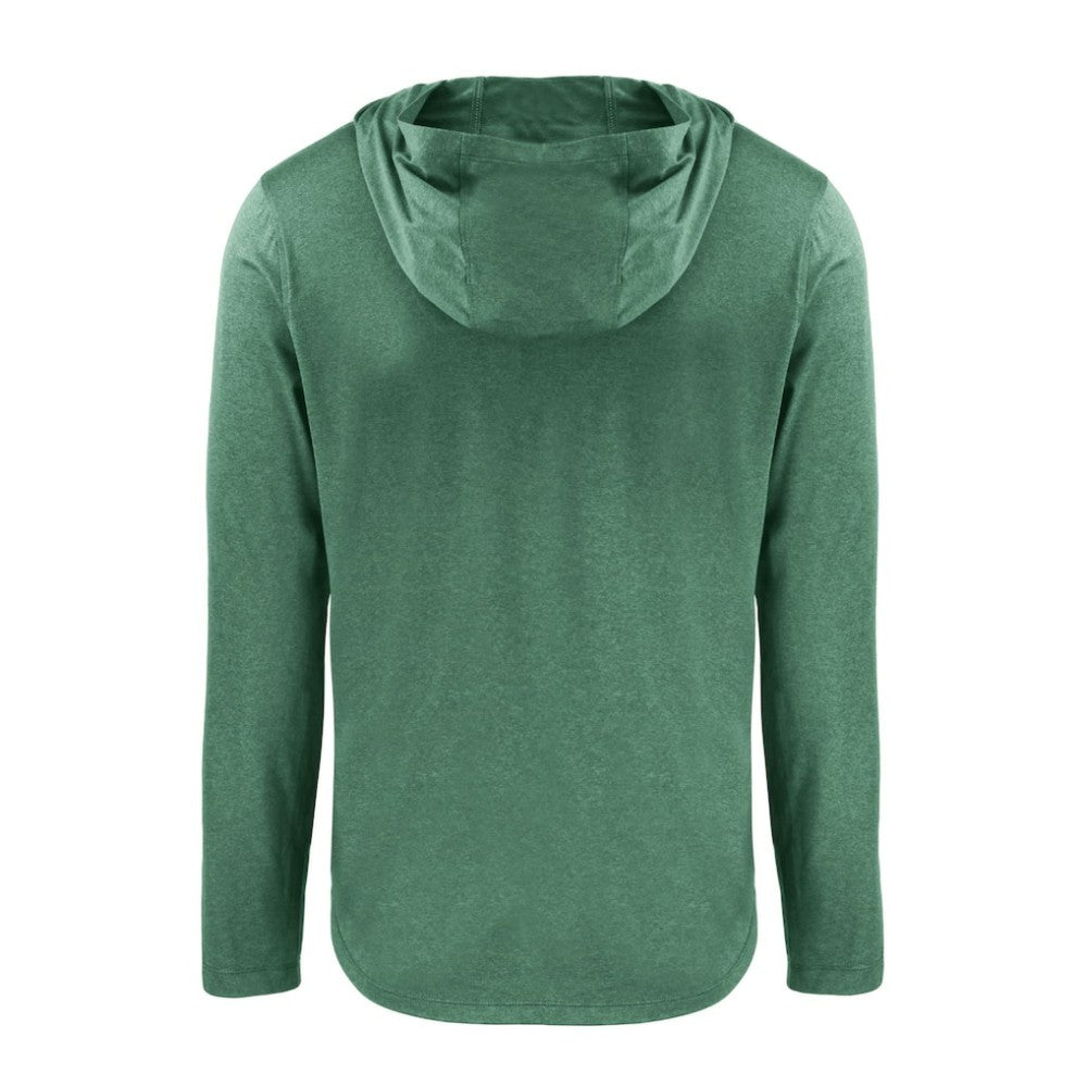 Athletics Cutter & Buck Coastline Epic Comfort Recycled Eco Hoodie Long Sleeve T-Shirt - Green