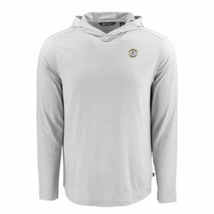 Milwaukee Brewers Cutter & Buck Coastline Epic Comfort Recycled Eco Hoodie Long Sleeve T-Shirt - Gray