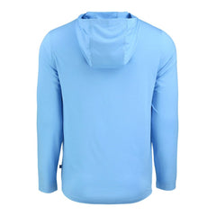 Tampa Bay Rays Cutter & Buck Coastline Epic Comfort Recycled Eco Hoodie Long Sleeve T-Shirt - Light Blue