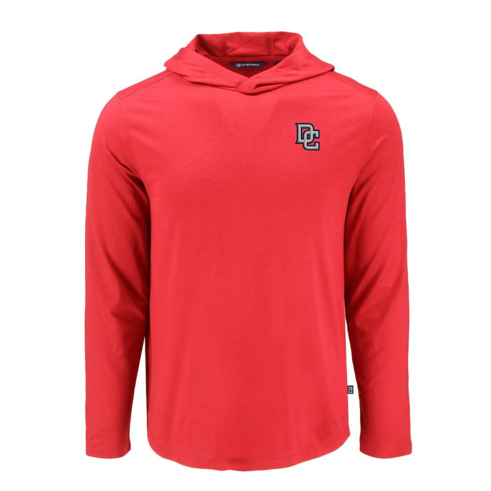Washington Nationals Cutter & Buck Coastline Epic Comfort Recycled Eco Hoodie Long Sleeve T-Shirt - Red