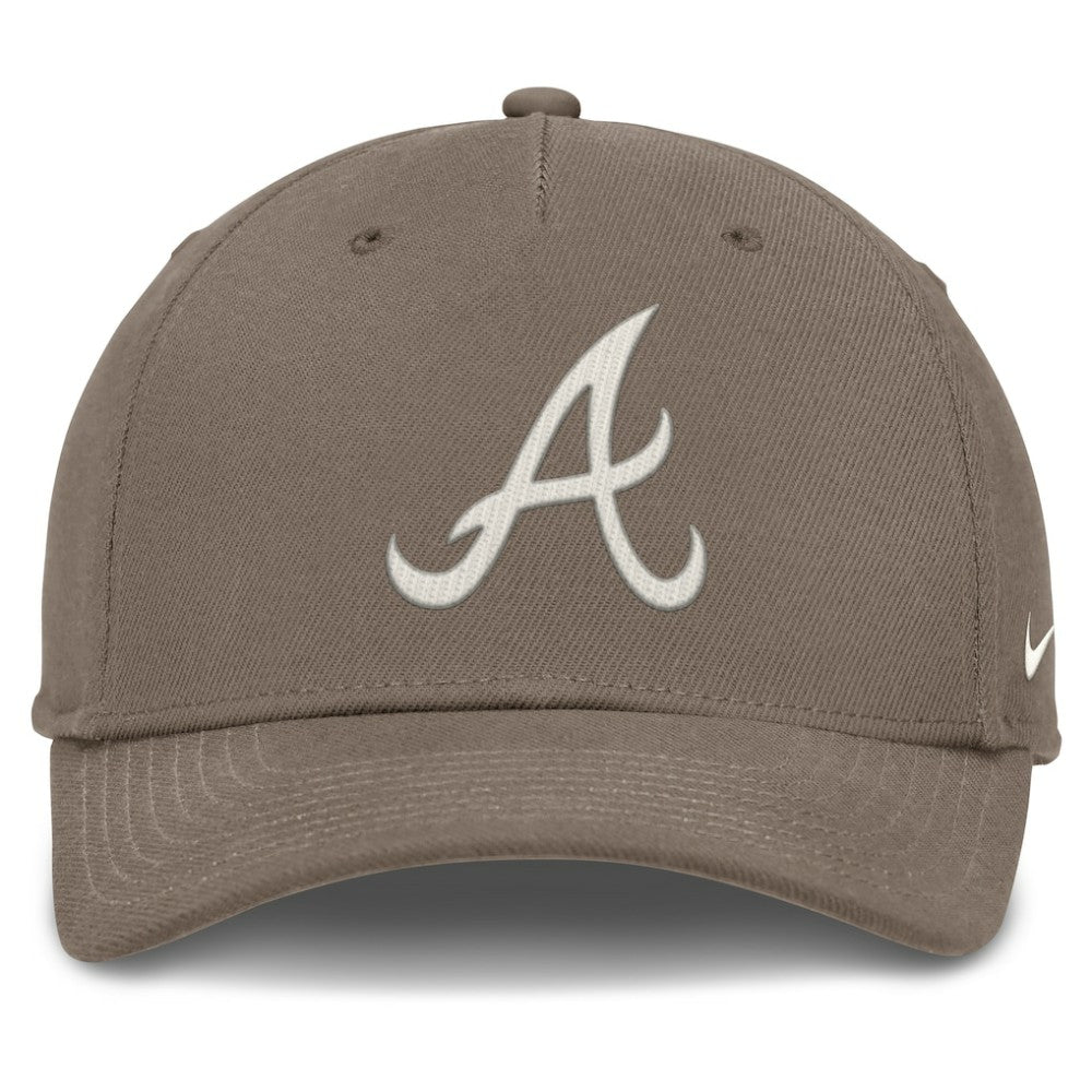 Atlanta Braves Rise Performance Adjustable Hat - Brown | Nike