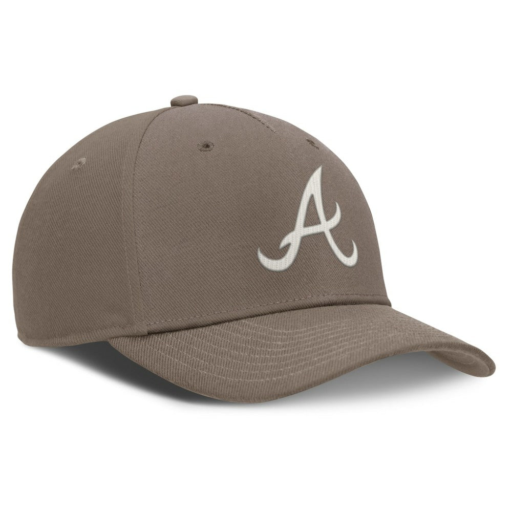 Atlanta Braves Rise Performance Adjustable Hat - Brown | Nike