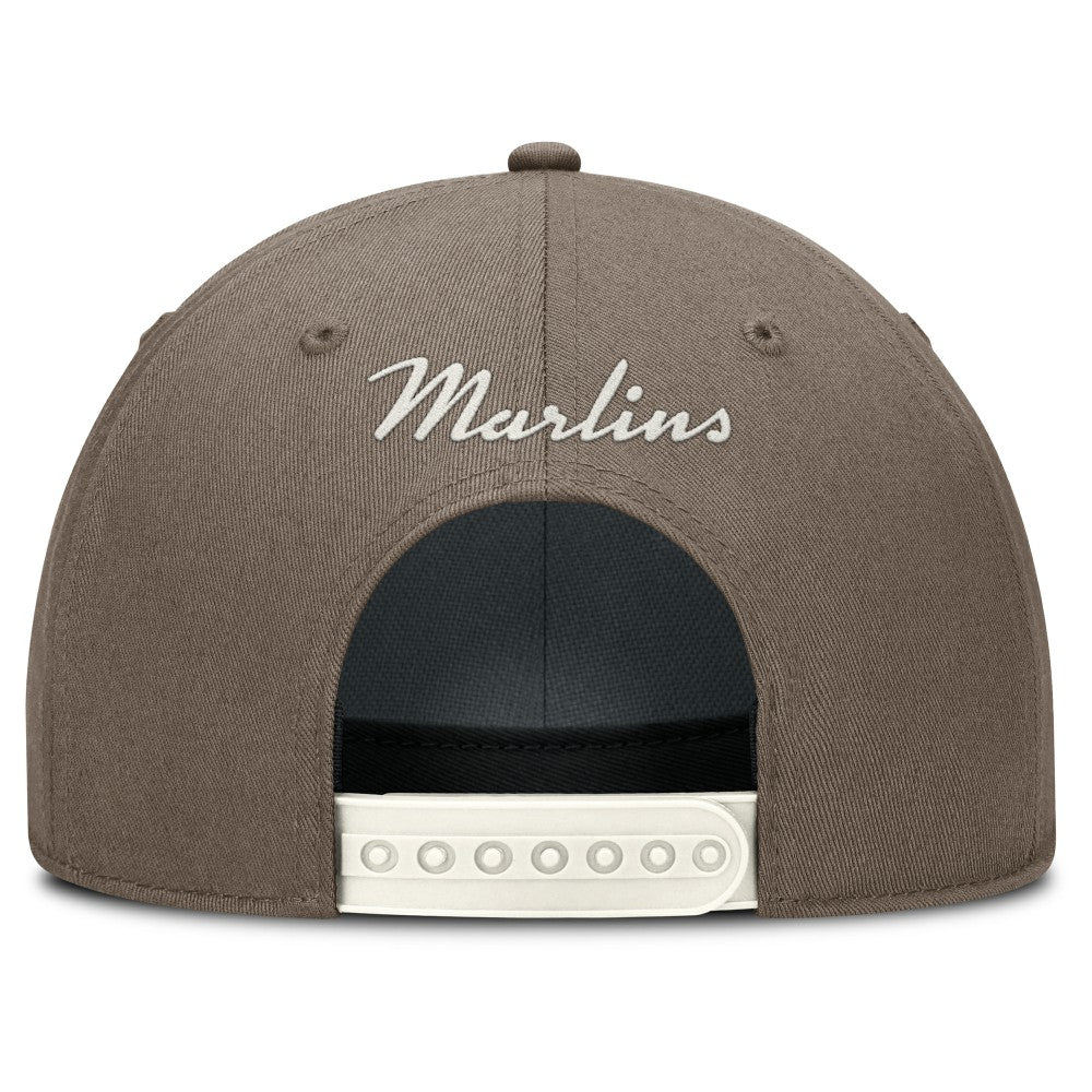 Miami Marlins Rise Performance Adjustable Hat - Brown | Nike
