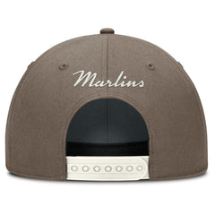 Miami Marlins Rise Performance Adjustable Hat - Brown | Nike