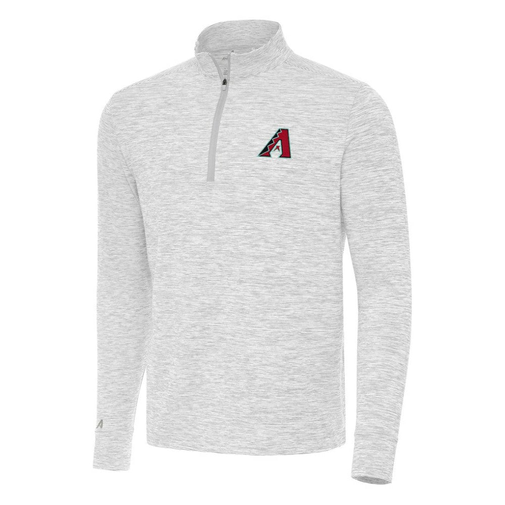 Arizona Diamondbacks Antigua Cause Quarter-Zip Top - Gray/White