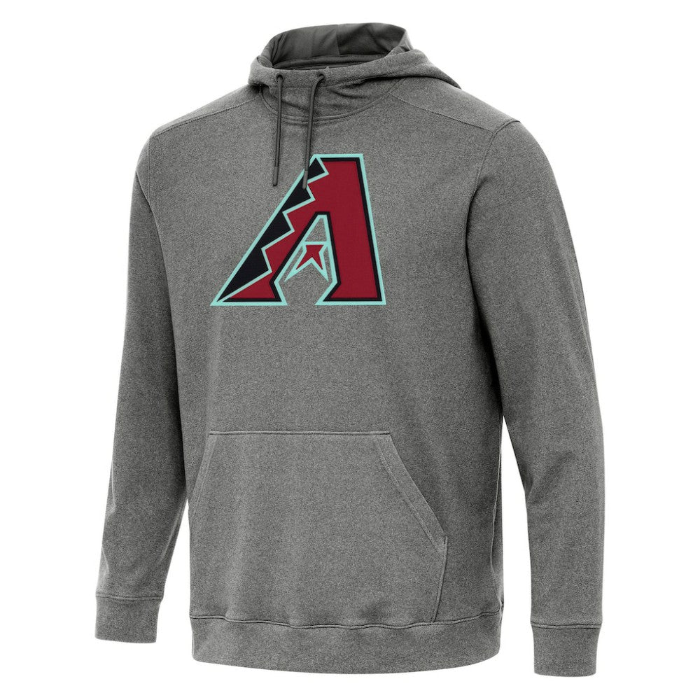 Arizona Diamondbacks Antigua Cloud Pullover Hoodie - Heather Black