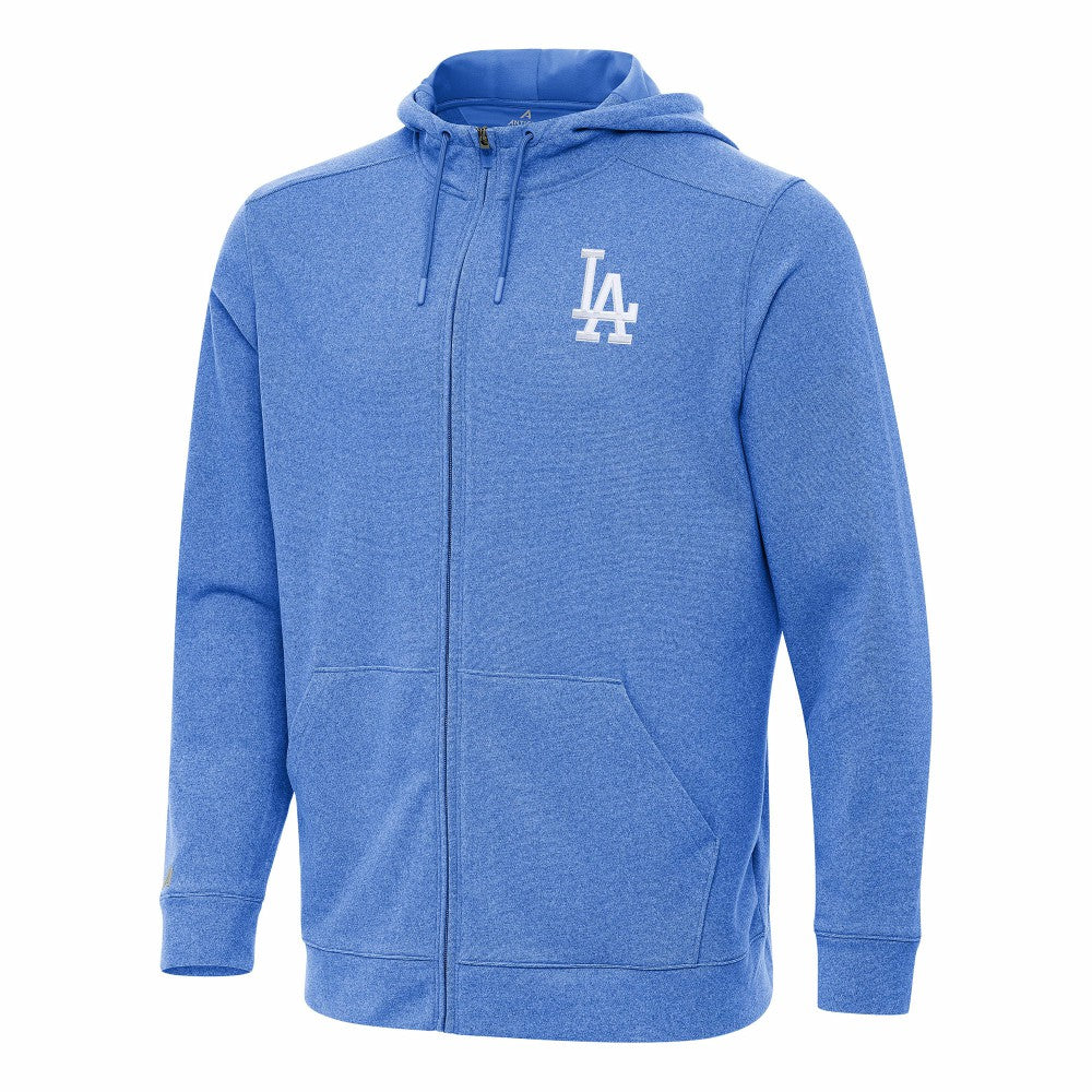Los Angeles Dodgers Antigua Effortless Full-Zip Hooded Jacket - Heather Royal