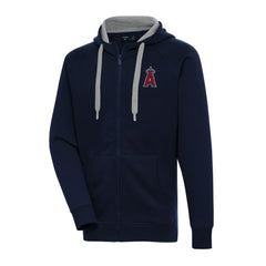 Los Angeles Angels Antigua Big & Tall Victory Full-Zip Hoodie Jacket - Navy