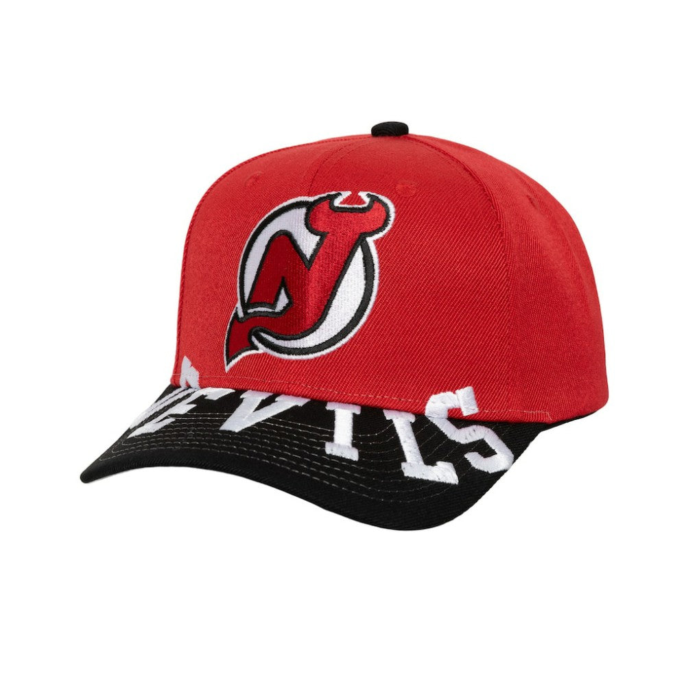 New Jersey Devils Mitchell & Ness Underarch Two-Tone Pro Crown Snapback Hat