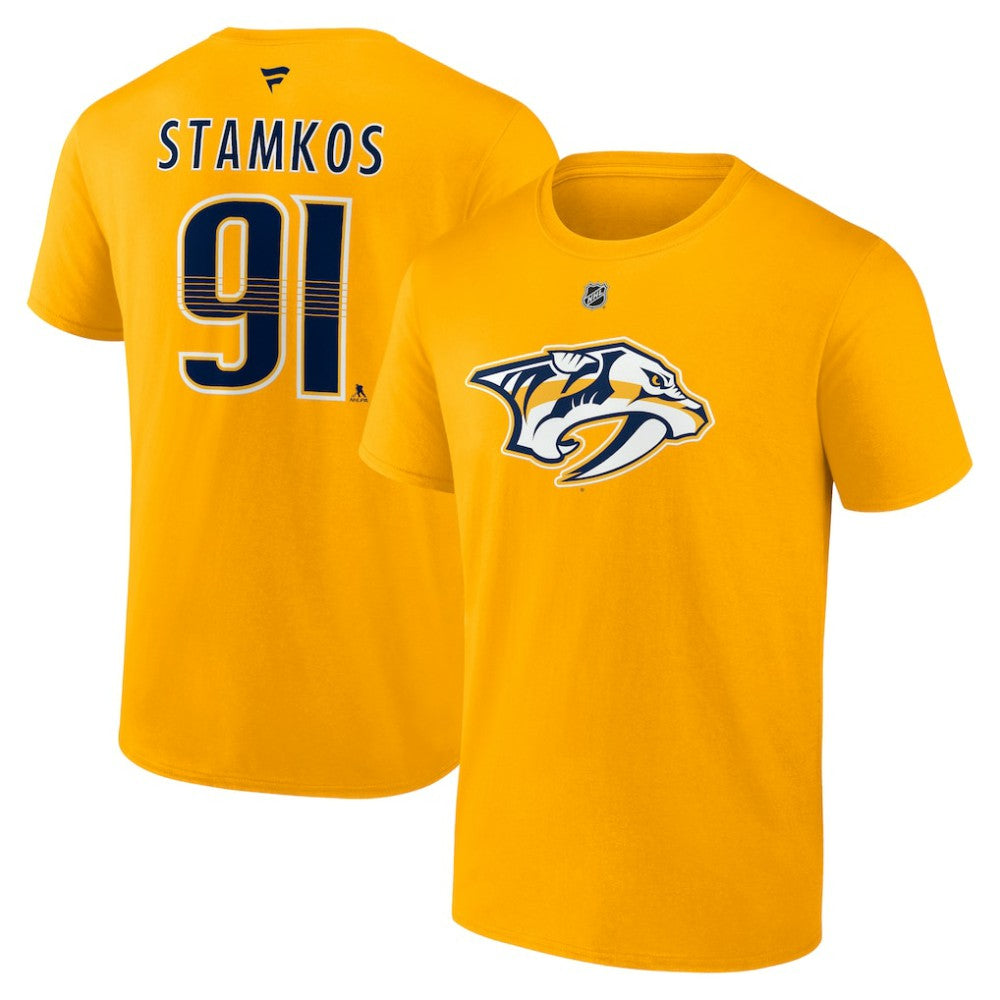 Steven Stamkos Nashville Predators Fanatics Authentic Stack Name & Number T-Shirt
