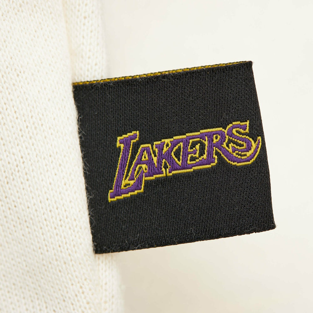 Los Angeles Lakers Women's Hardwood Classics Pullover Sweatshirt - Gold | Mitchell & Ness discount