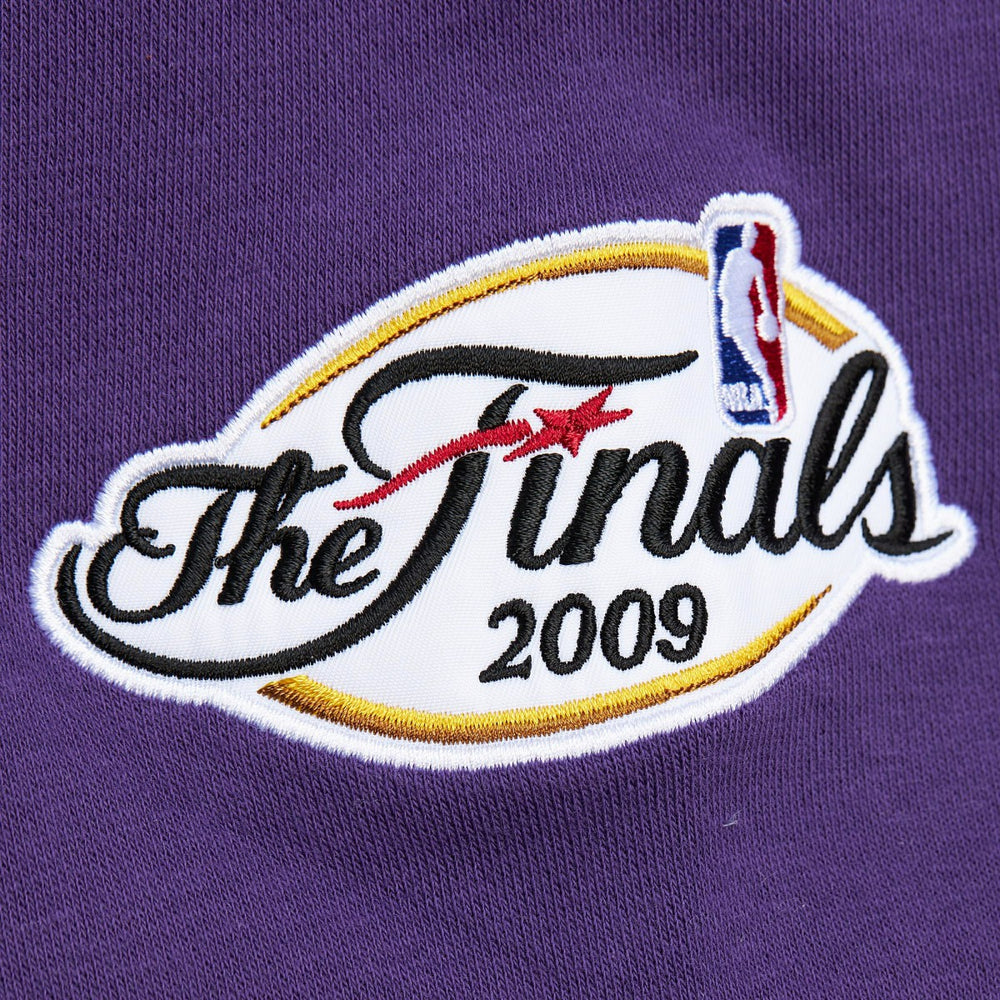 Los Angeles Lakers Hardwood Classics All Over 4.0 Pullover Sweatshirt - Heather Gray | Mitchell & Ness for sale