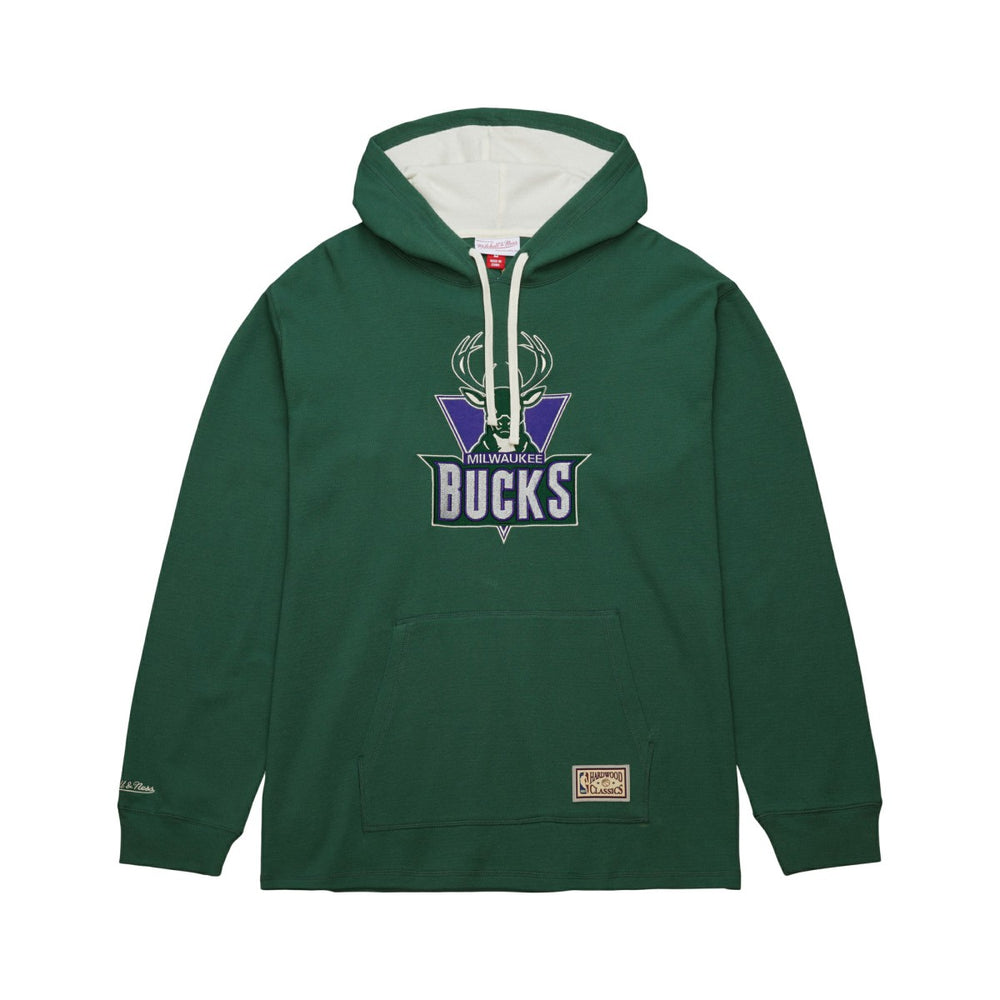 Milwaukee Bucks Hardwood Classics Lightweight Thermal Pullover Hoodie - Green | Mitchell & Ness outlet