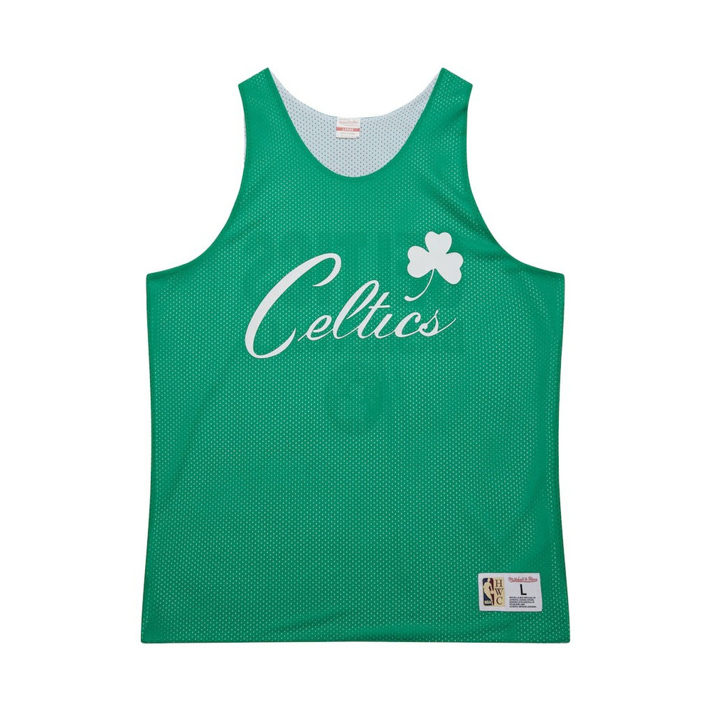 Boston Celtics Hardwood Classics Reversible Mesh Practice Jersey - Kelly Green/White | Mitchell & Ness cheap