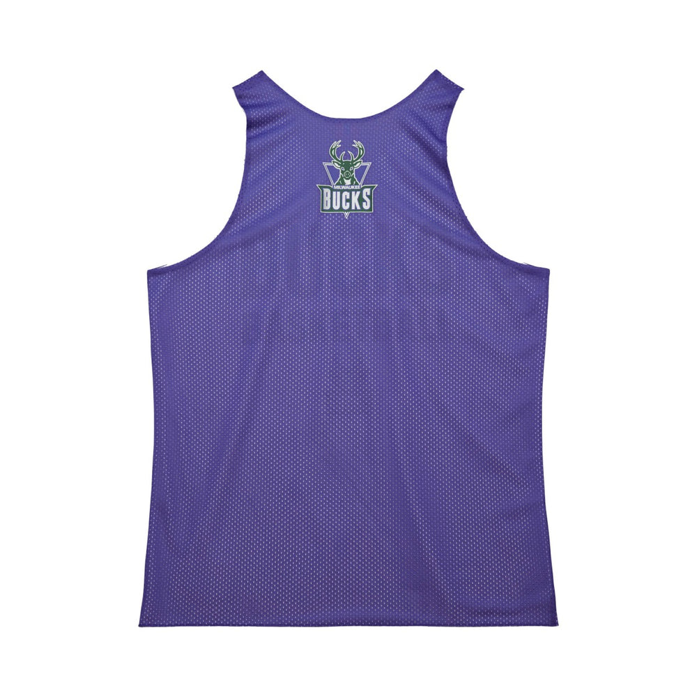Milwaukee Bucks Hardwood Classics Reversible Mesh Practice Jersey - Purple/White | Mitchell & Ness on sale