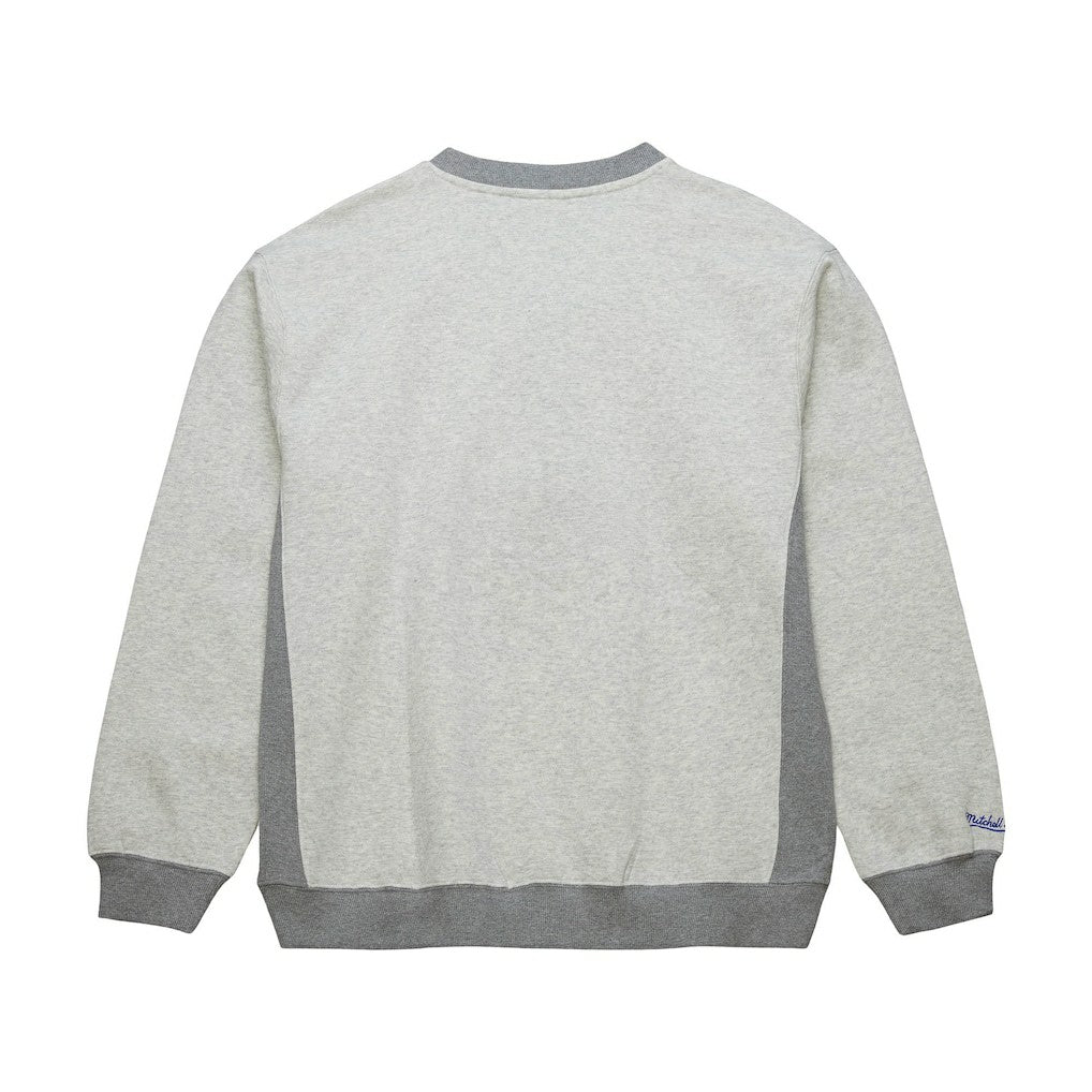 Golden State Warriors Vintage Logo Pullover Sweatshirt sale - Heather Gray | Mitchell & Ness for sale