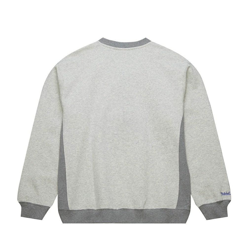 Philadelphia 76ers Vintage Logo Pullover Sweatshirt - Heather Gray | Mitchell & Ness outlet