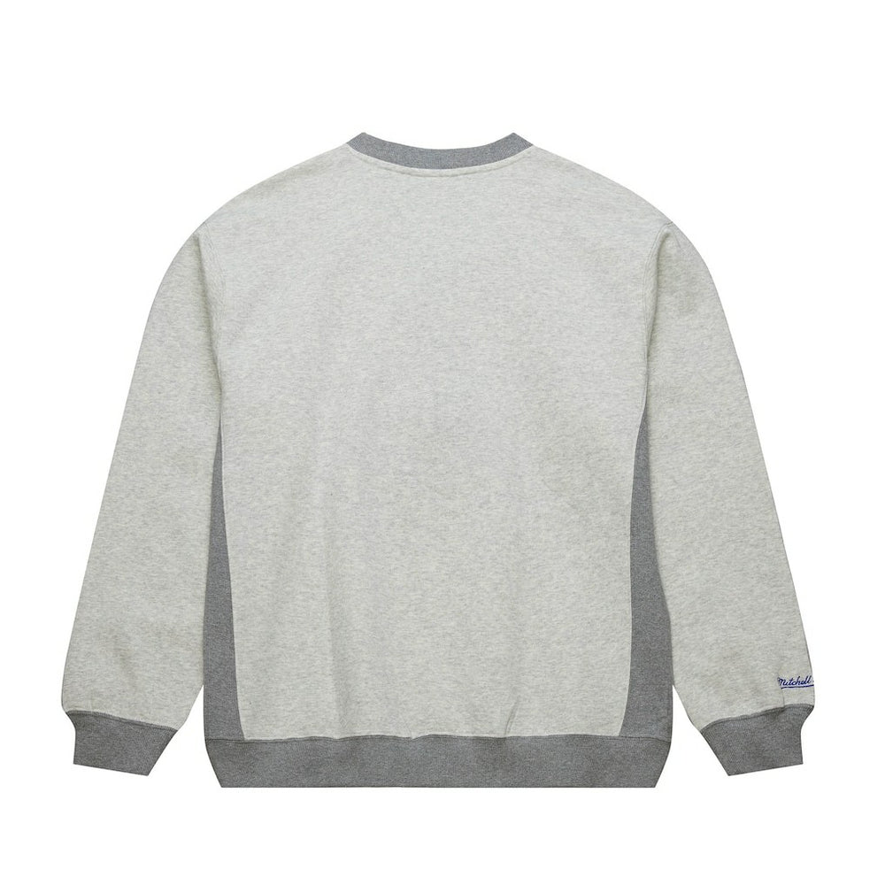 Philadelphia 76ers Vintage Logo Pullover Sweatshirt - Heather Gray | Mitchell & Ness outlet