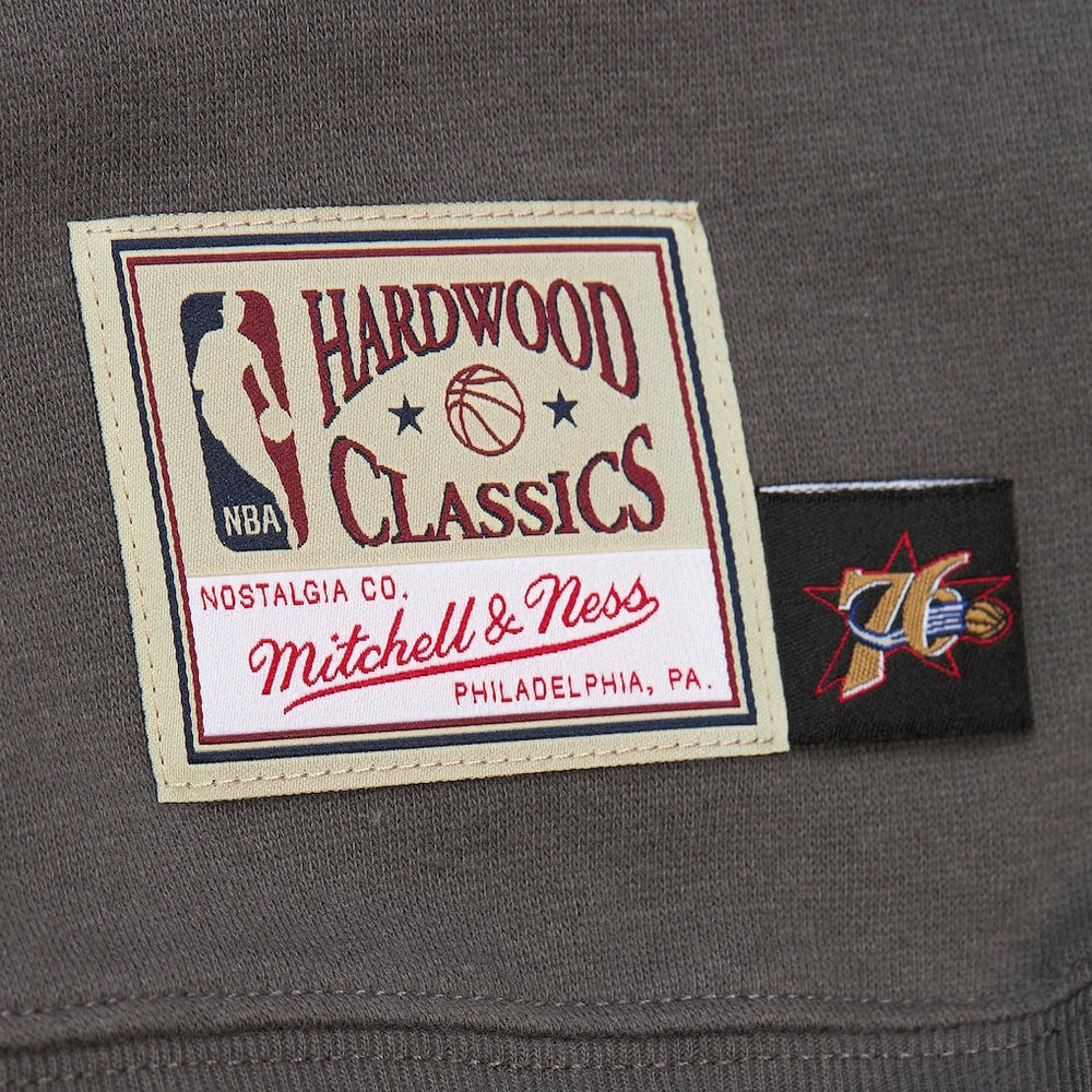 Philadelphia 76ers Women's Hardwood Classics Lightweight Pullover Sweatshirt - Charcoal | Mitchell & Ness online