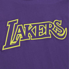 Los Angeles Lakers Hardwood Classics Neon Nights Premium T-Shirt - Purple | Mitchell & Ness shop
