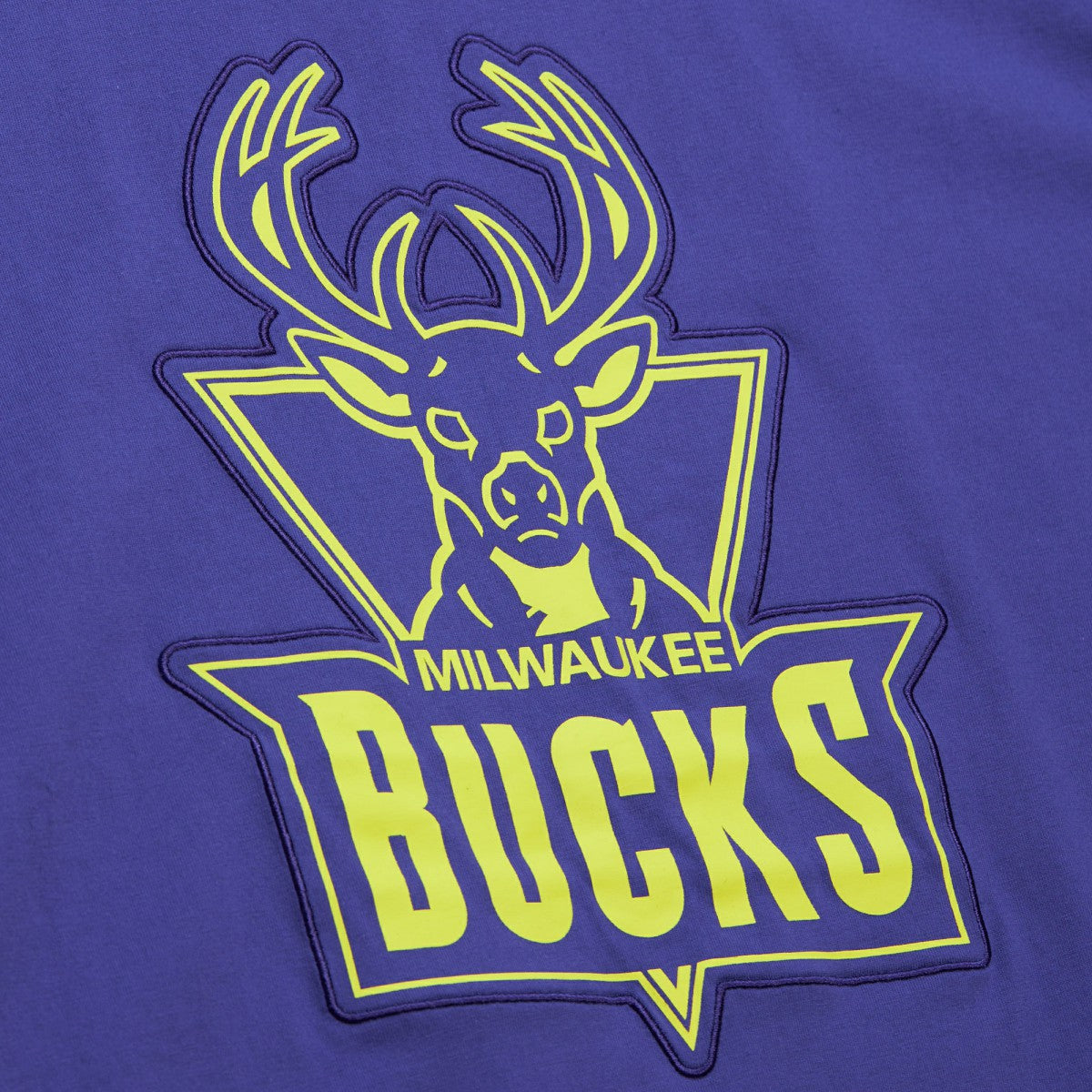 Milwaukee Bucks Hardwood Classics Neon Nights Premium T-Shirt - Purple | Mitchell & Ness cheap