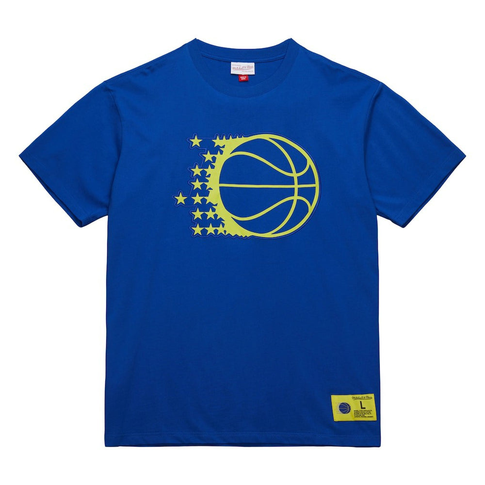 Orlando Magic Hardwood Classics Neon Nights Premium T-Shirt - Blue | Mitchell & Ness outlet